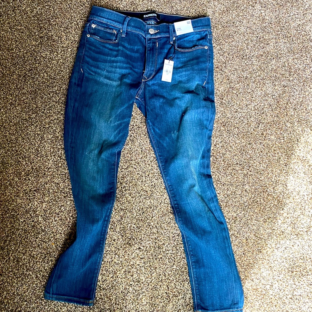 Express 10S denim leggings
